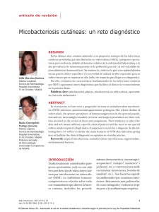 Micobacteriosis cutáneas: un reto diagnóstico