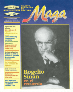 Rogelio Sinán en el recuerdo : Entrevista con él Claves temáticas y