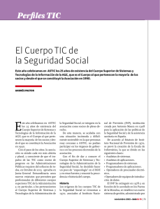 El Cuerpo TIC de la Seguridad Social