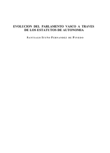 Evolución del Parlamento Vasco a través de los Estatutos de