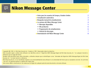 Nikon Message Center