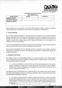 Informe No. IC-O-2015-254 COMISIÓN DE USO DE SUELO
