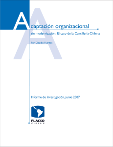 Adaptación organizacional sin modernización. El - FLACSO