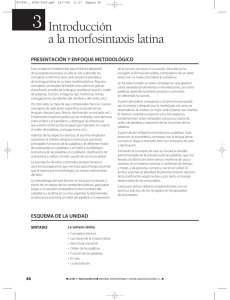 Introducción a la morfosintaxis latina