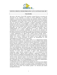 REVISTA CHILENA NEURO-PSIQUIATRA V.45 N.1 SANTIAGO