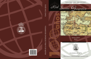 Boletín 2010 - Real Sociedad Geográfica
