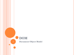 DOM - diseño y programación web