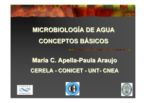 Conceptos básicos de microbiología de aguas