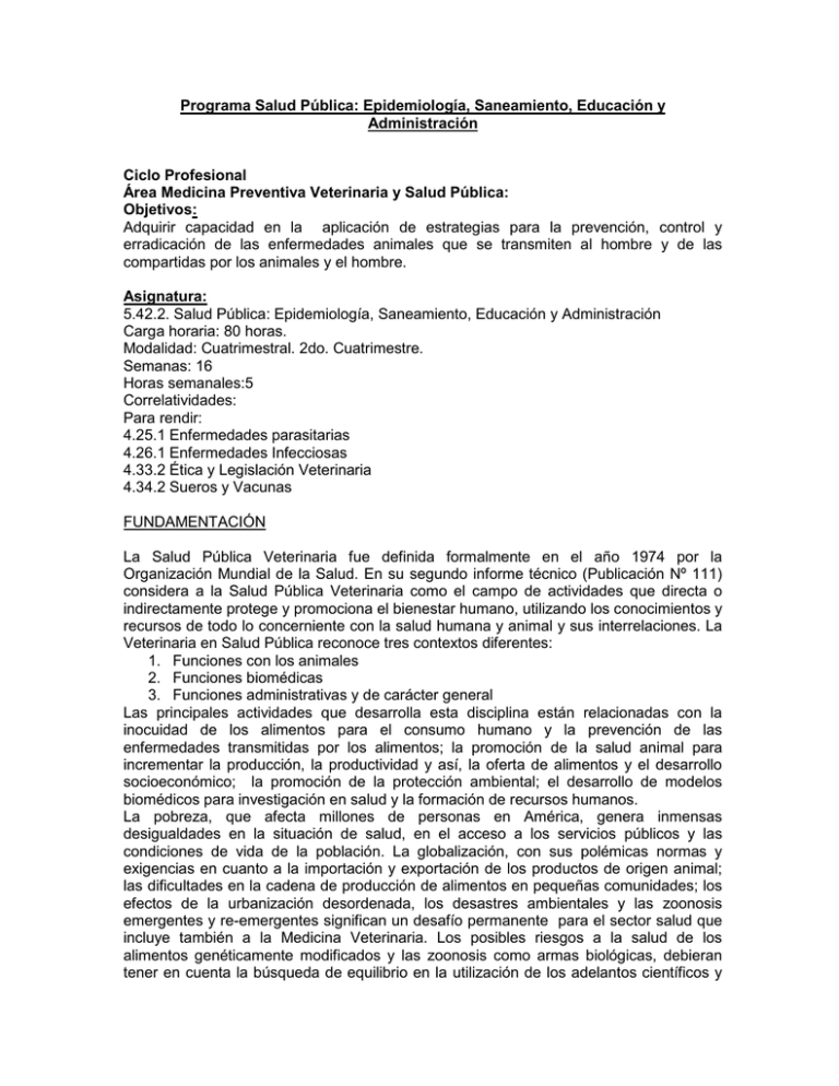 Planificaci n Facultad De Ciencias Veterinarias