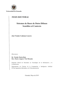TESIS DOCTORAL Sistemas de Bases de Datos Difusas Sensibles
