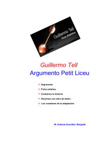 Guillermo Tell Argumento Petit Liceu