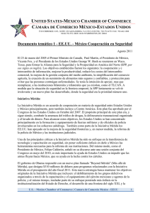 Documento temático 1 - EE UU - México Cooperación en Seguridad