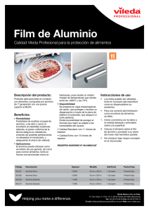 Film de Aluminio - Vileda Professional