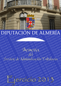 Memoria del Ejercicio 2013 - Diputación Provincial de Almería