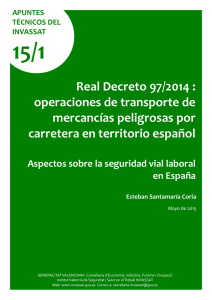 Real Decreto 97/2014 : operaciones de transporte de mercancías