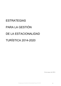 estrategias para la gestión de la estacionalidad turística 2014-2020