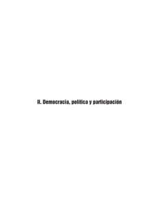 DEMOCRACIA, POLÍTICA Y PARTICIPACIÓN