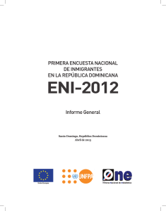 Primera Encuesta Nacional de Inmigrantes, ENI-2012