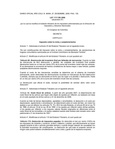 Ley 1111 de 2006 - Ministerio de Comercio, Industria y Turismo de