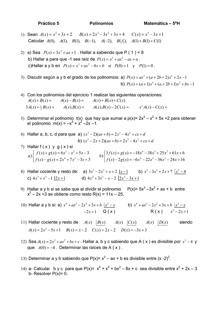 Practico 5 Matematica