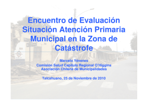 Encuentro de Evaluación Situación Atención Primaria Municipal en