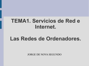 TEMA1. Servicios de Red e Internet. Las Redes de