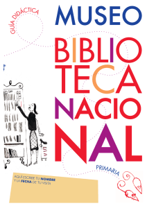 Guía didáctica para primaria - Biblioteca Nacional de España
