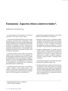 Eutanasia: Aspectos éticos controversiales*.