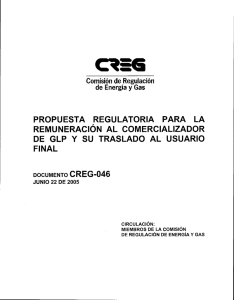 D-046 GENERACIÓN DE GLP - CREG Comisión de Regulación