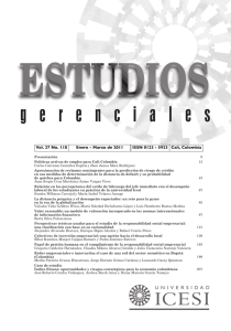 ESTUDIOS GERENCIALES Vol. 27 No. 118