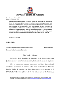 PFIZER, INC. VS JIMA, S.A. - Observatorio Judicial Dominicano