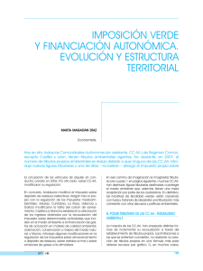 imposición verde y financiación autonómica. evolución y estructura