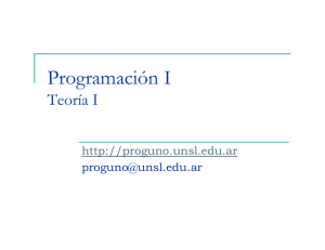 Clase 1 - Programación I