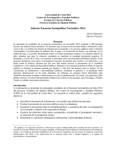Informe Encuesta Sociopolítica Noviembre 2014