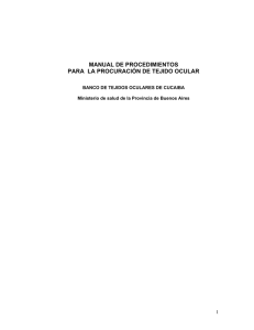 manual de procedimientos para la procuración de tejido