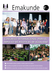 Congreso internaCional Para el imPulso de PolítiCas de igualdad
