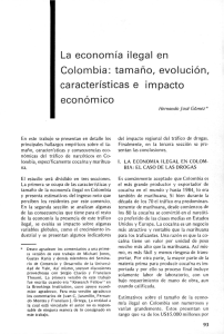 La economía ilegal en Colombia: tamaño, evolución, características