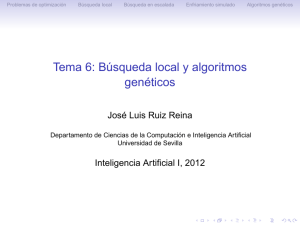 Tema 6: Búsqueda local y algoritmos genéticos