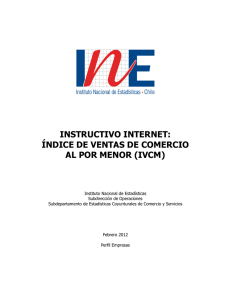 Instructivo IVCM - Instituto Nacional de Estadísticas