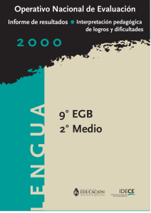 9° año EGB / 2° año Nivel Medio – Lengua