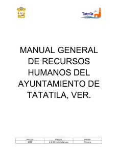 Manual General de Recursos Humanos del Ayuntamiento de