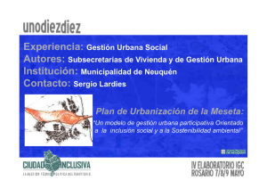 Plan de Urbanización de la Meseta: