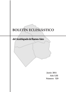 boletín eclesiástico - Arzobispado de Buenos Aires