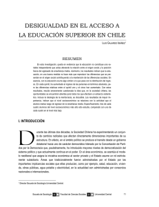 desigualdad en el acceso a la educación superior en chile