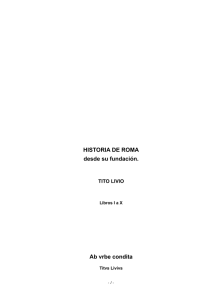 (Historia de Roma desde su fundación) de Tito Livio en pdf