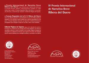 Premio Internacional de Narrativa Breve Ribera del Duero