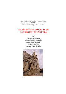 El Archivo parroquial de San Miguel de Enguera, 2001, 115 pàgs