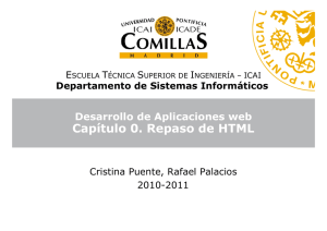 Capítulo 0. Repaso de HTML - IIT - Universidad Pontificia Comillas
