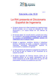 La RAI presenta el Diccionario Español de Ingeniería