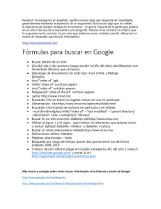Fórmulas para buscar en Google